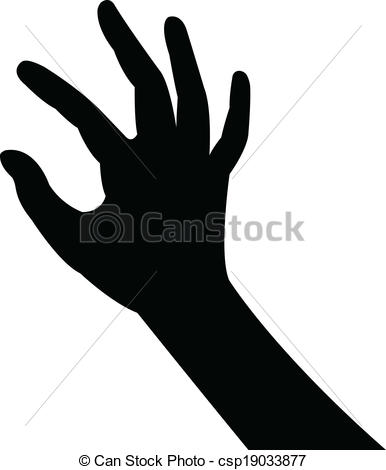Vector   Lady Hand Silhouette Vector   Stock Illustration Royalty