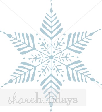 White Snowflake Clipart Clear Background Beautiful Blue Snowflake