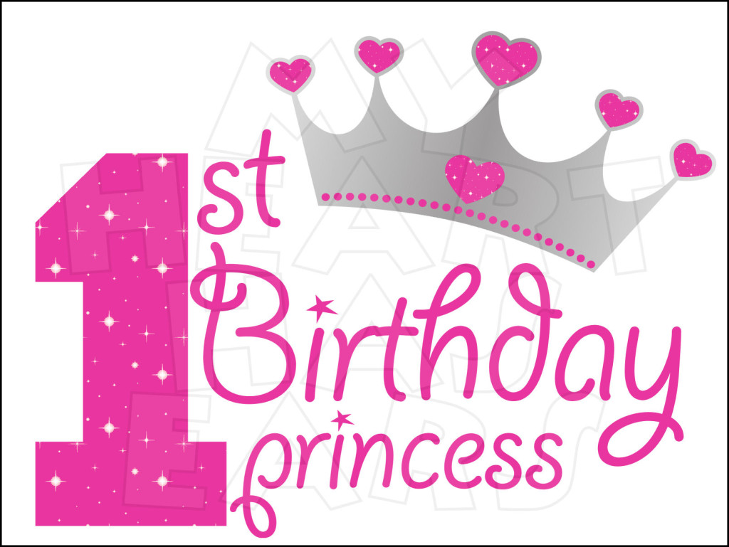 1st Birthday Clipart 1st Birthday Princess Instant
