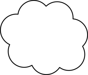 Cloud Outline Clip Art At Clker Com   Vector Clip Art Online Royalty