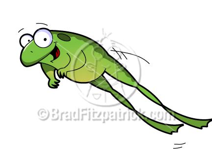 Cute Cartoon Hopping Frog    Hopping Frog Cartoon Pictures   Clipart