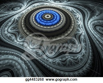 Fractal Render Representing An Oriental Rug  Clipart Drawing Gg4483268