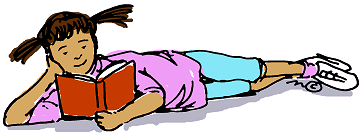 Girl Reading  In Color    Clip Art Gallery