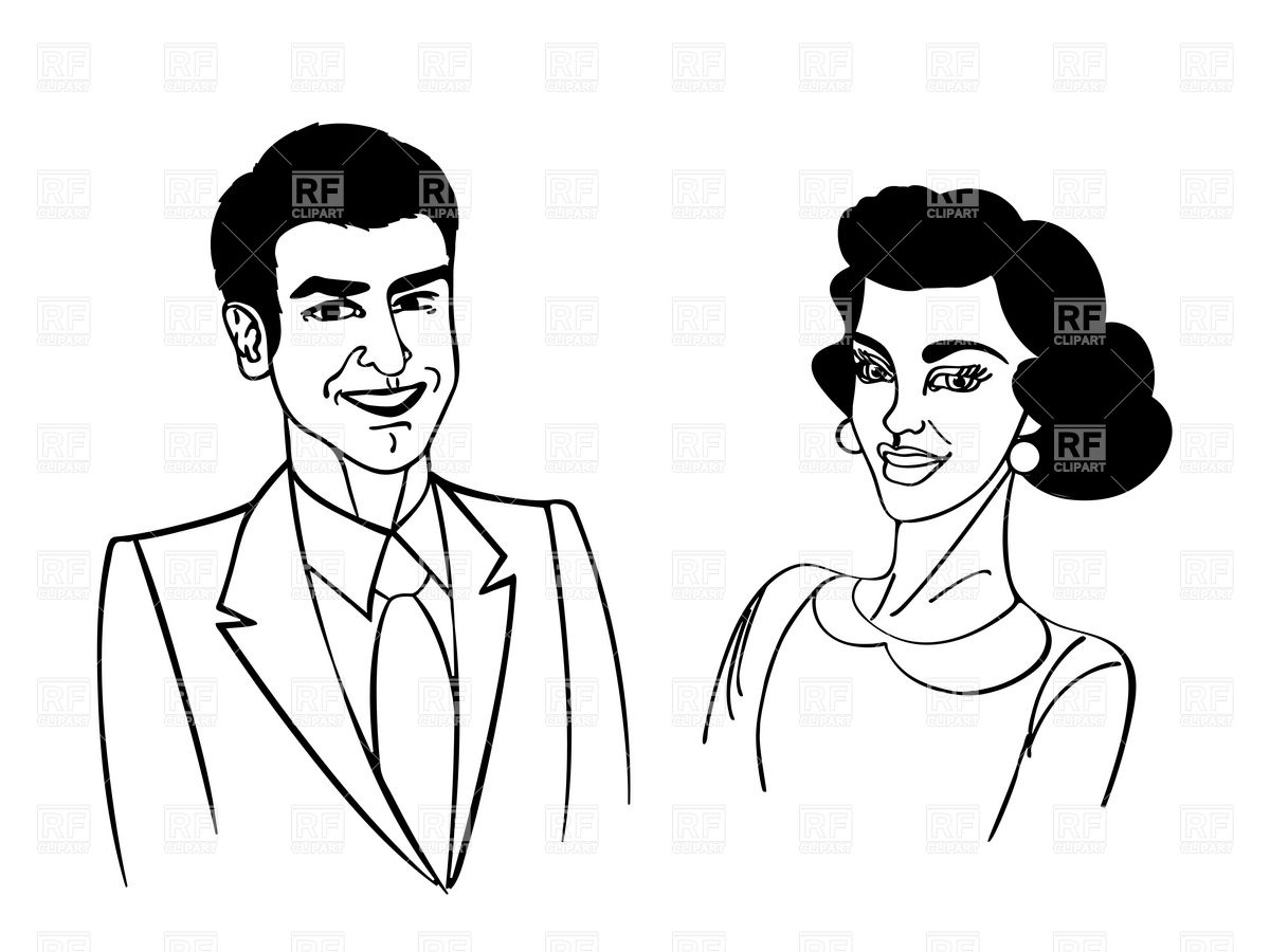     Happy Couple 6333 People Download Royalty Free Vector Clipart  Eps