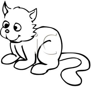 Kitten Clipart Black And White   Clipart Panda   Free Clipart Images