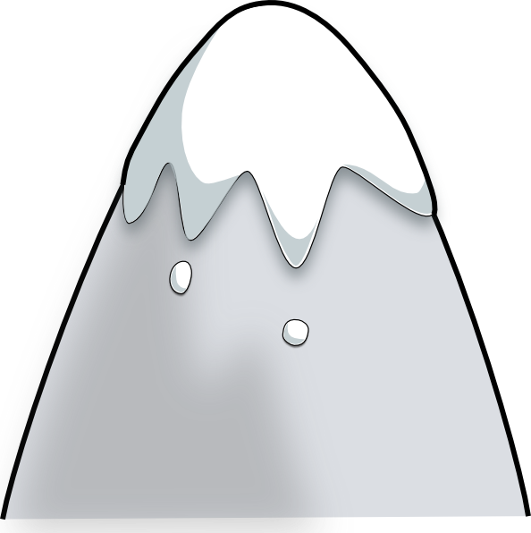 Kliponius Mountain In A Cartoon Style Clip Art At Clker Com   Vector
