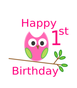 Owl 1st Birthday Clip Art At Clker Com   Vector Clip Art Online