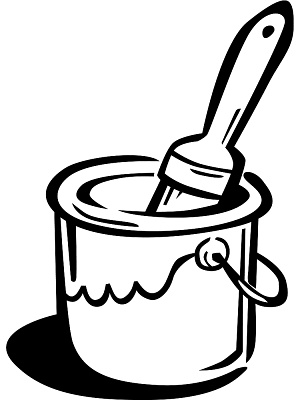 Paint Bucket And Brush   Clipart Panda   Free Clipart Images