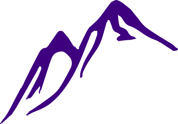 Purple Mountain Clip Art At Clker Com   Vector Clip Art Online