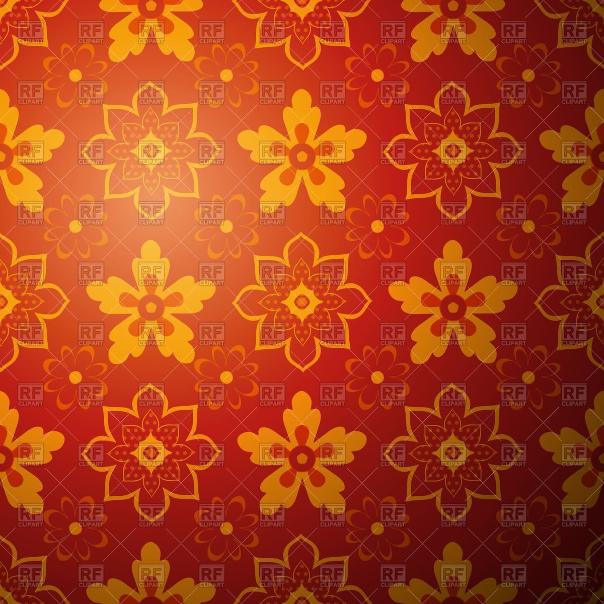 Red Chinese Rug Background   Oriental Red And Yellow Floral Ornament