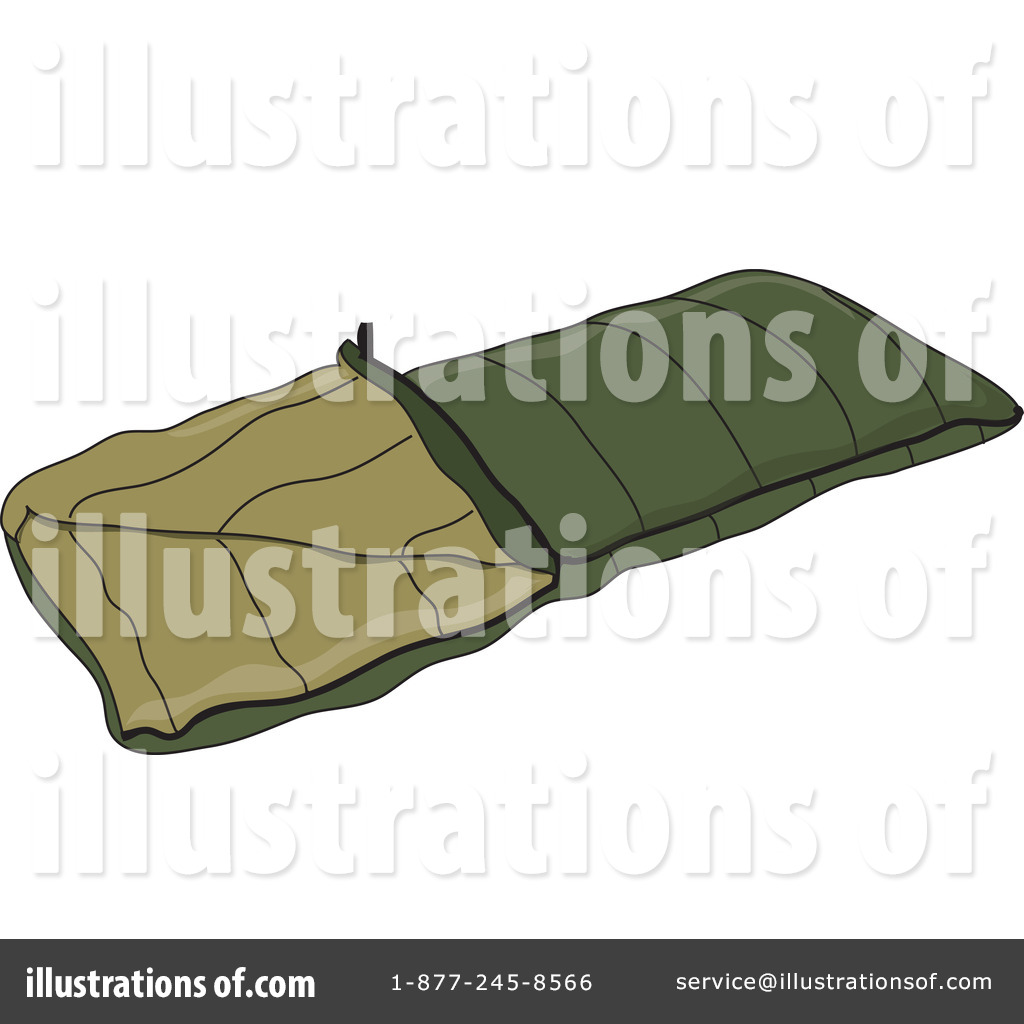 Royalty Free  Rf  Sleeping Bag Clipart Illustration By Pams Clipart
