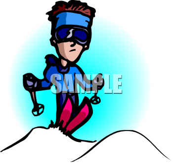 Ski Mountain Clipart