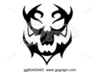 Stock Illustration   Animal Skull Tattoo  Clipart Illustrations