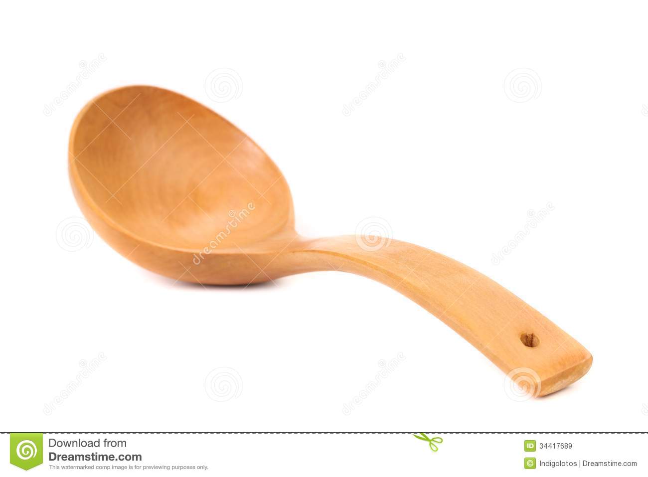 Wooden Spoon Isolated On White Background Royalty Free Stock Images