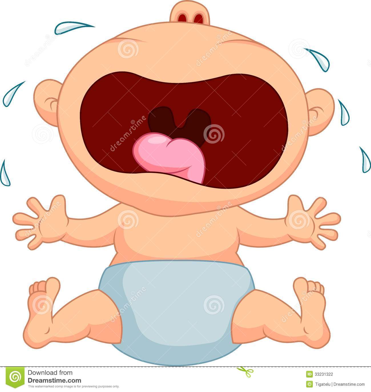 Baby Boy Cartoon Crying Stock Photography   Image  33231322