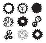 Black And White Gears Over White Background 116163034 Jpg