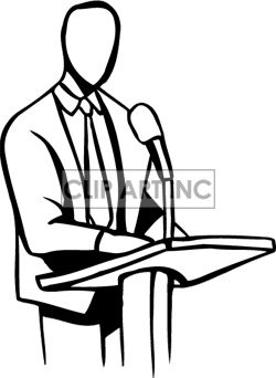 Black And White Man Standing At A Podium