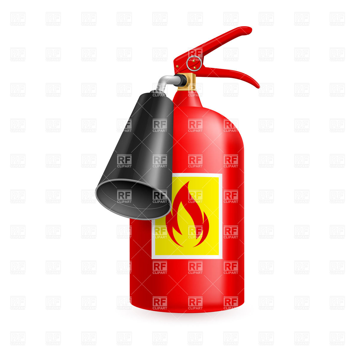 Carbon Dioxide  Co2  Fire Extinguisher Isolated On White Background    