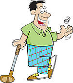 Clipart   Frau Golfspieler Teeing Stilisiert K11455624   Suche Clip