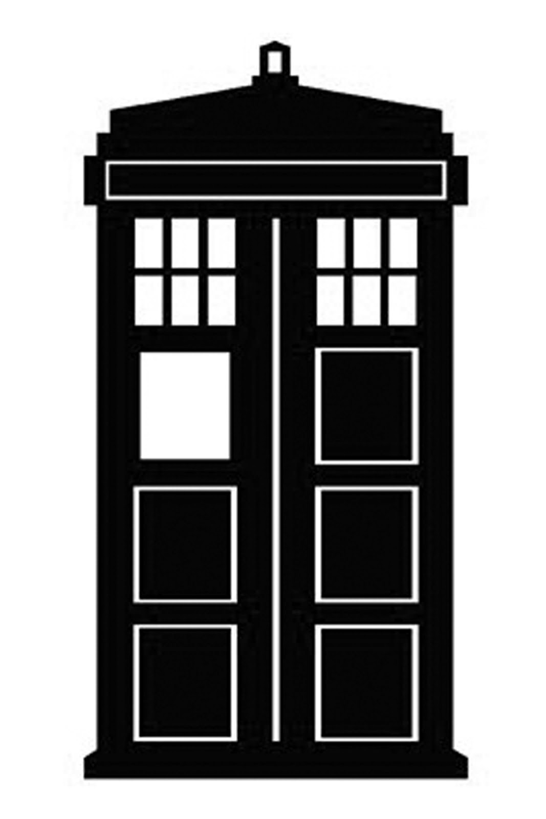 Doodlecraft  Doctor Who Stencil Silhouette Outline Clipart Mania
