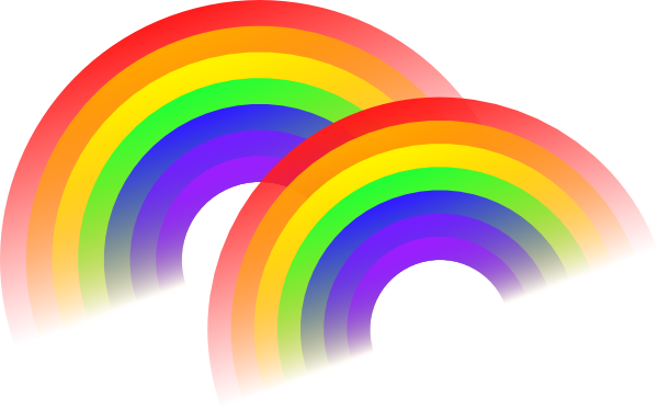 Double Rainbow Clip Art At Clker Com   Vector Clip Art Online Royalty