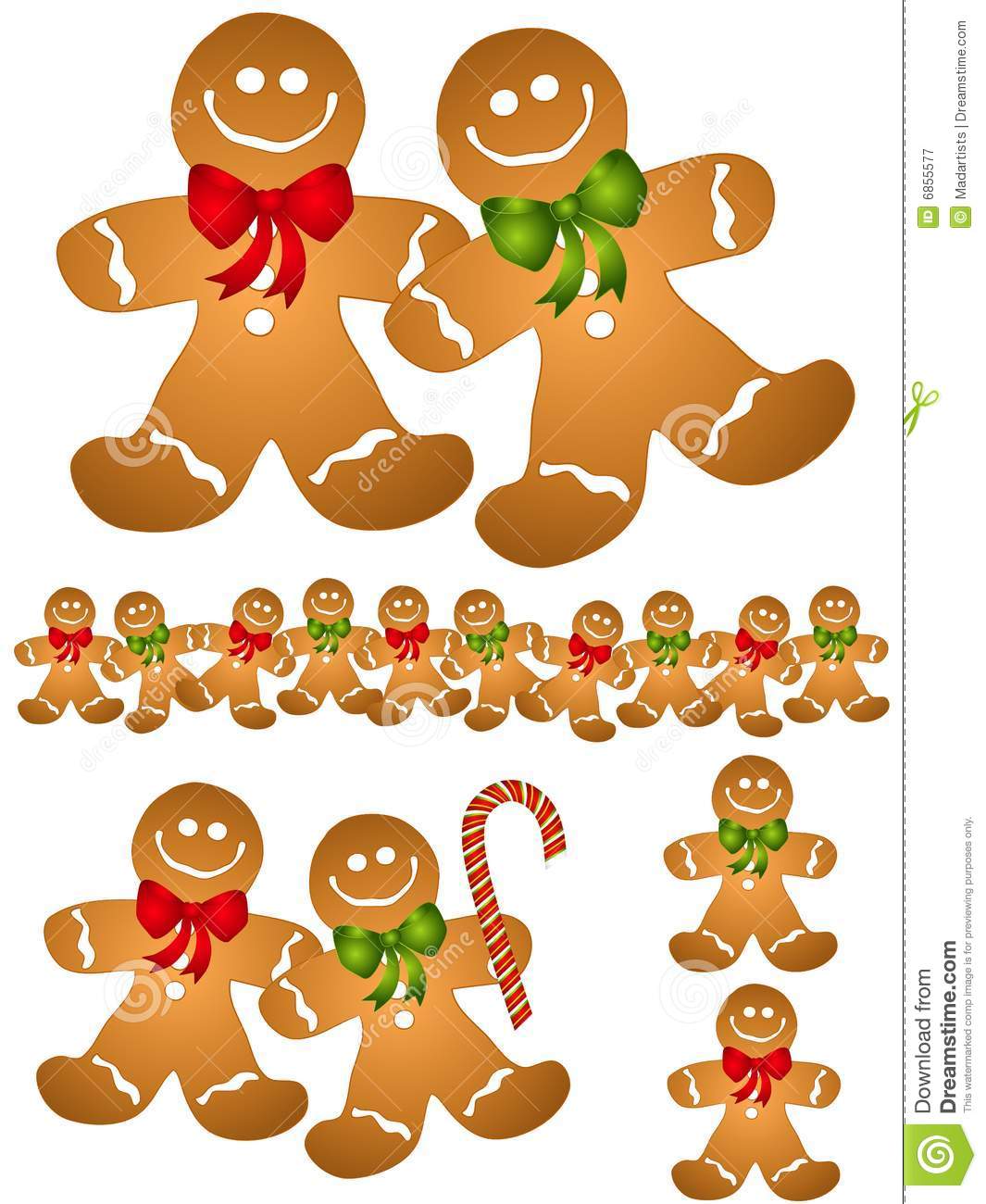 Gingerbread Man Clip Art Free Gingerbread Men Clip Art Royalty Free    