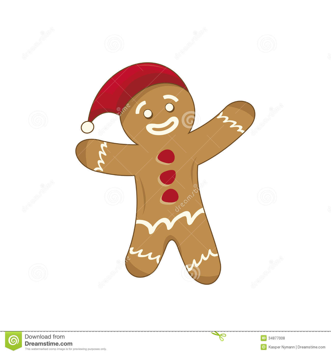 Happy Xmas Gingerbread Man Royalty Free Stock Photos   Image  34877008