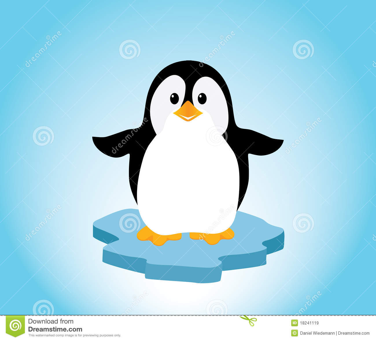 Penguin On Ice Royalty Free Stock Images   Image  18241119