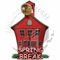 School Bell Ringing Spring Break Animated Clipart