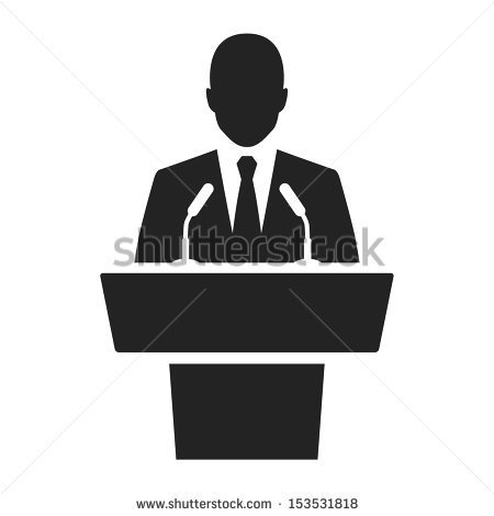 Speaker Podium Speaker Black Icon  Orator