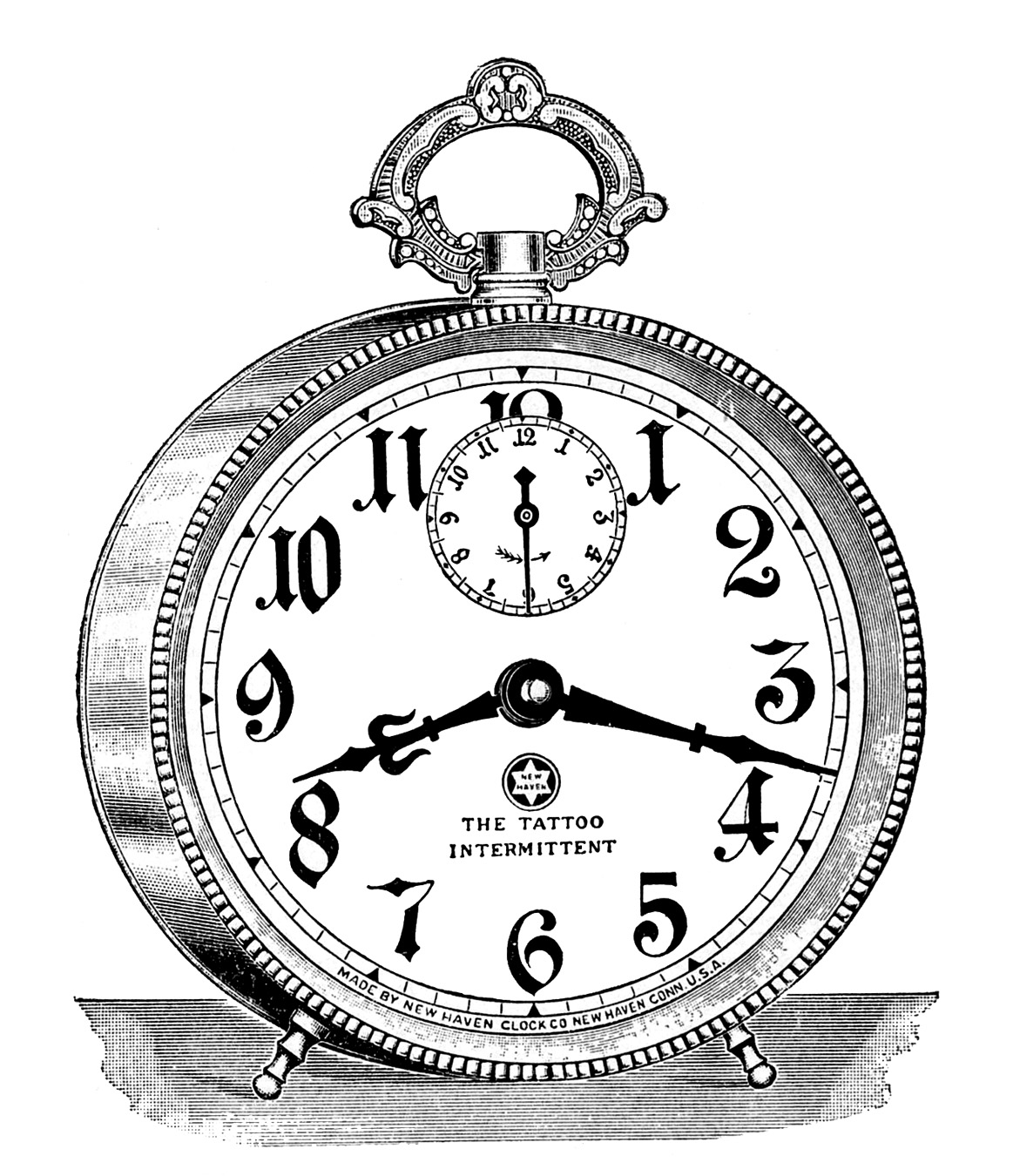 Vintage Clip Art   Fancy Alarm Clock   Steampunk   The Graphics Fairy