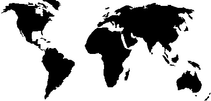 World Map Clip Art Black And White   Clipart Panda   Free Clipart