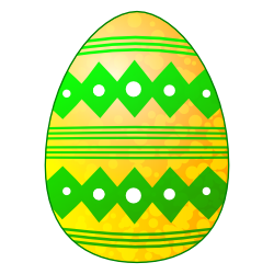 Yellow Easter Egg Clip Art