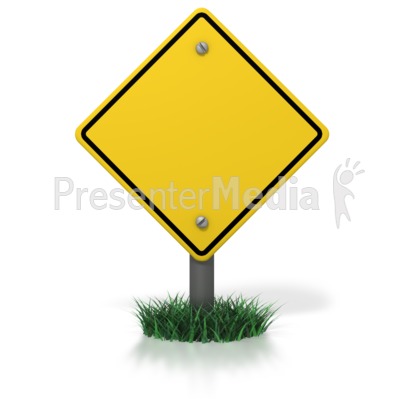 Blank Caution Signs Clip Art