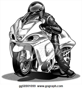 Drawing   Drag Bike  2  Clipart Drawing Gg58901099   Gograph