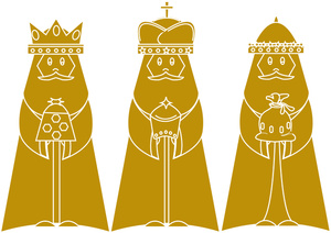 Free Three Wise Men Clip Art Image   The Three Kings Or Wise Man Who
