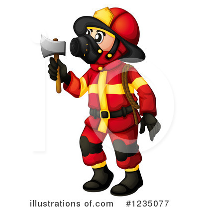 Royalty Free  Rf  Fireman Clipart Illustration By Colematt   Stock