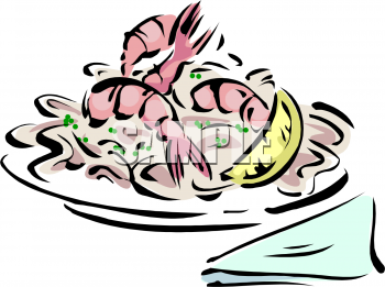 Shrimp With Lemon Clipart Image   Foodclipart Com