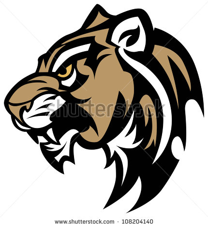 Stock Vector Cougar Panther Wildcat Mascot Head Vector Graphic