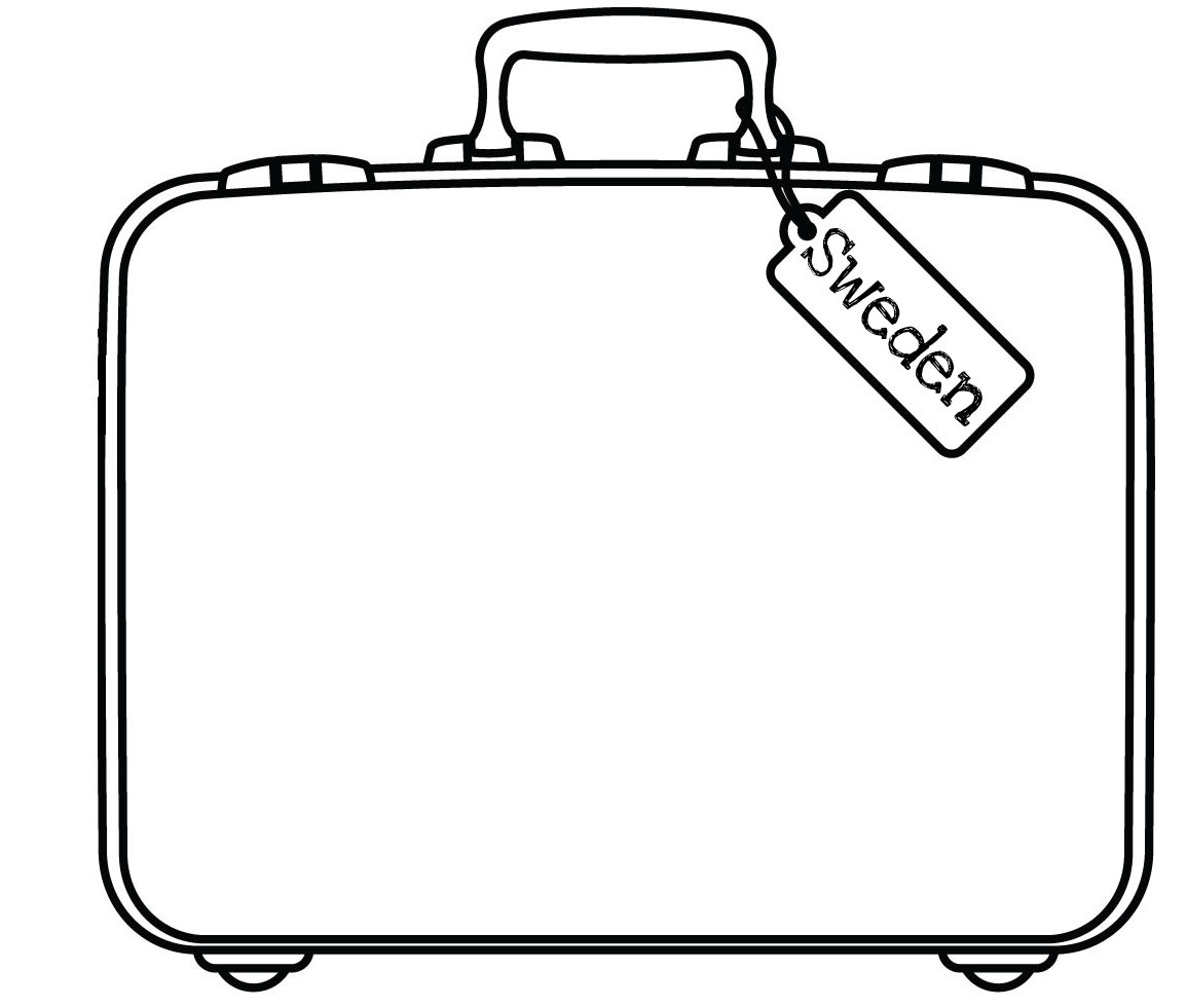 Sweden Suitcase   Free Images At Clker Com   Vector Clip Art Online