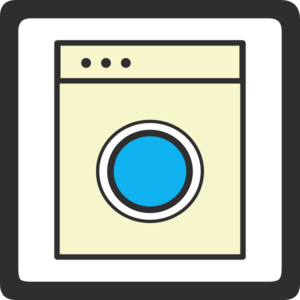 Washing Machine Hotel Symbol Clip Art At Clker Com   Vector Clip Art    