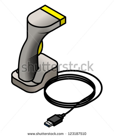 Barcode Scanner Clipart A Cordless Barcode Scanning