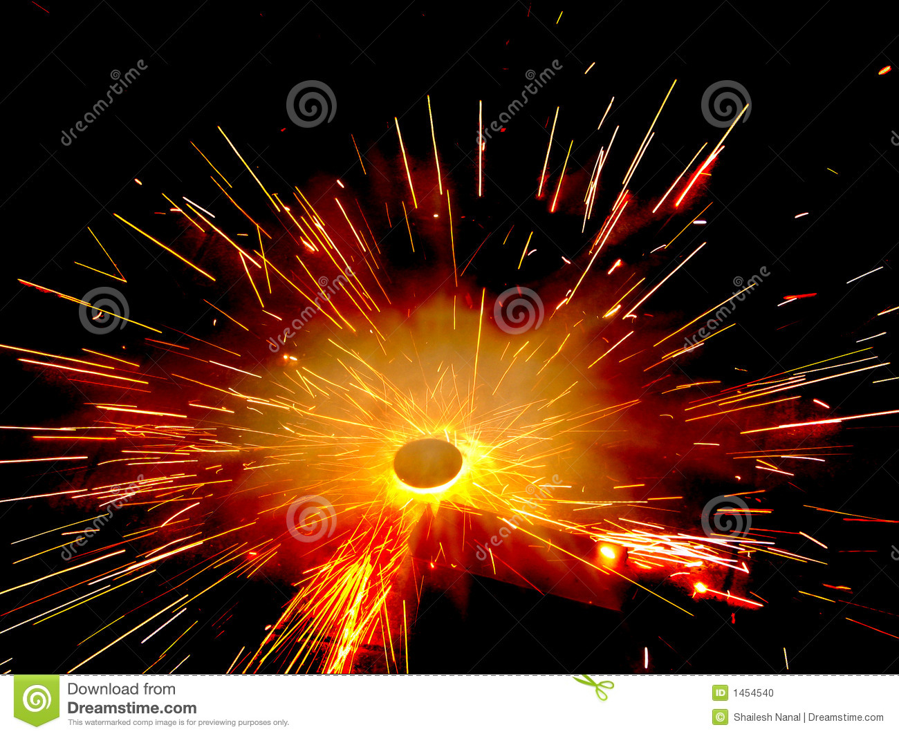 Burst Of Fire Cracker Stock Photo   Image  1454540