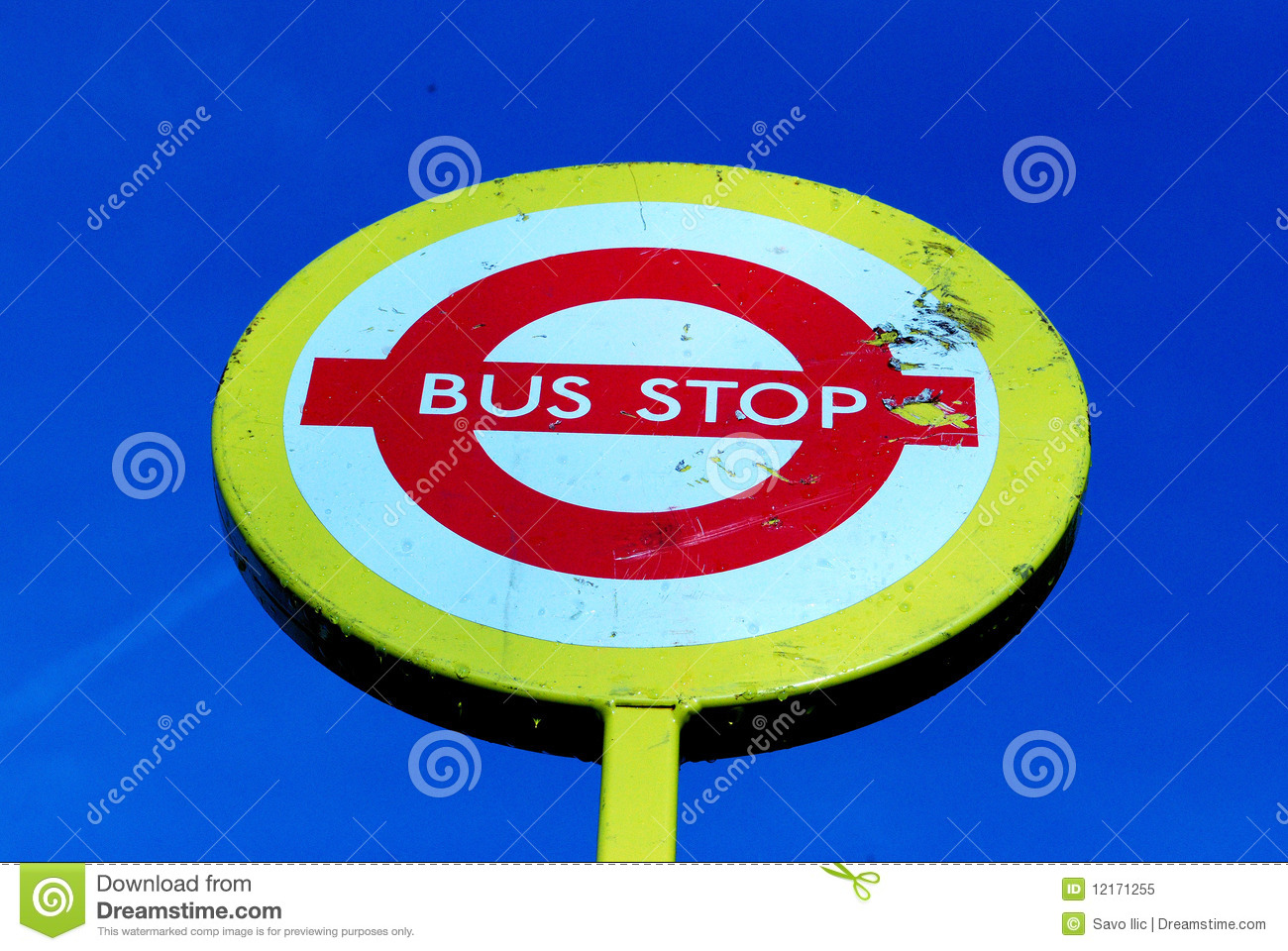 Bus Stop Sign Royalty Free Stock Photo   Image  12171255