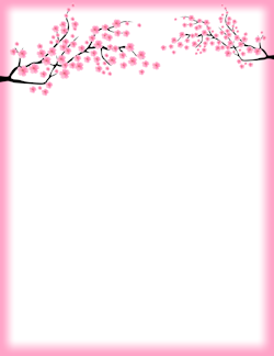 Cherry Blossom Border