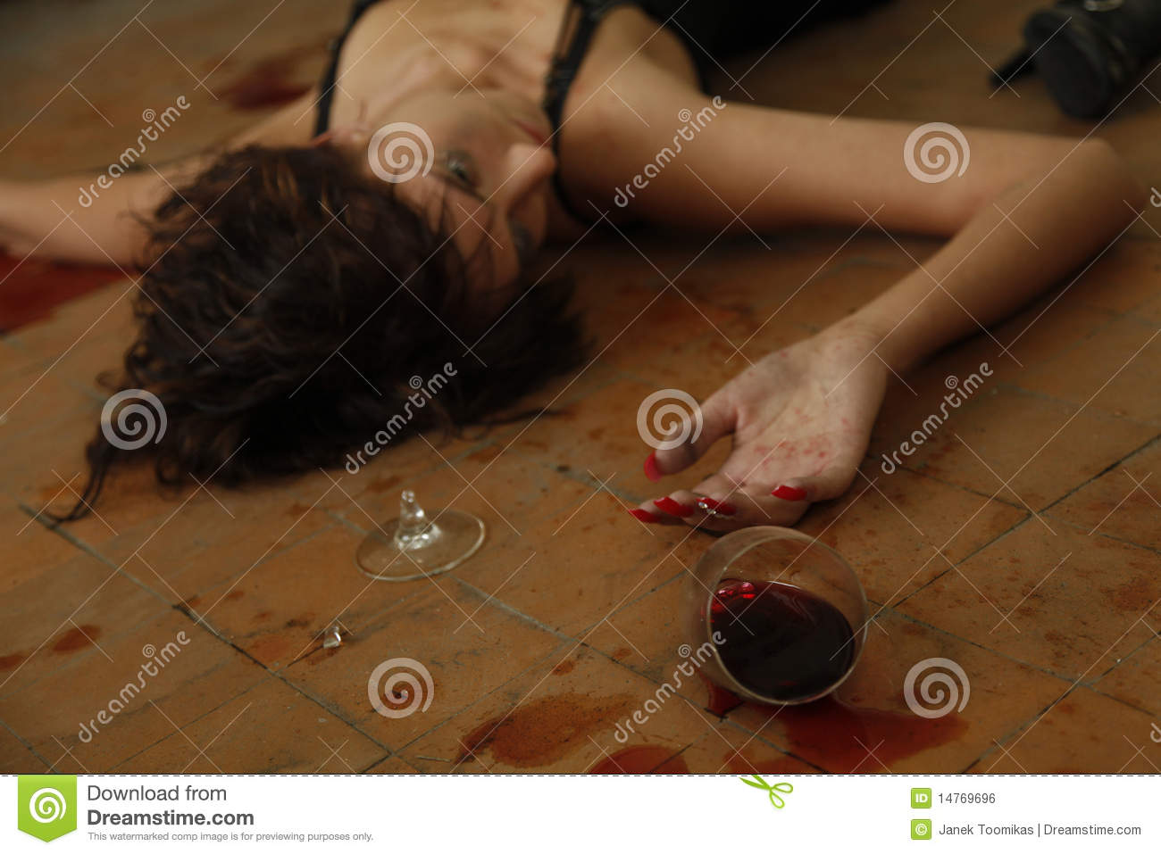 Dead Woman On The Floor Royalty Free Stock Image   Image  14769696