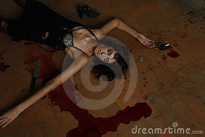 Dead Woman On The Floor Stock Photos   Image  14769673