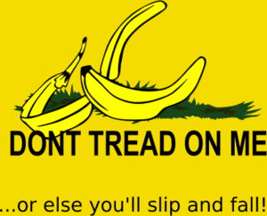 Don T Tread On Me Banana Peel Remix Vector Clip Art