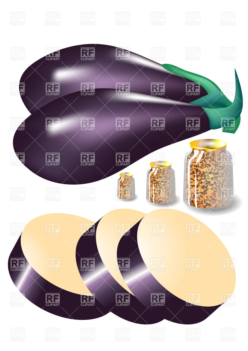 Eggplant And Jars Of Canned Food Food And Beverages Download Royalty