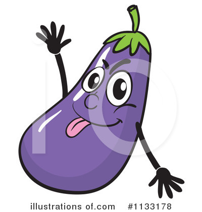 Eggplant Clipart  1133178 By Colematt   Royalty Free  Rf  Stock